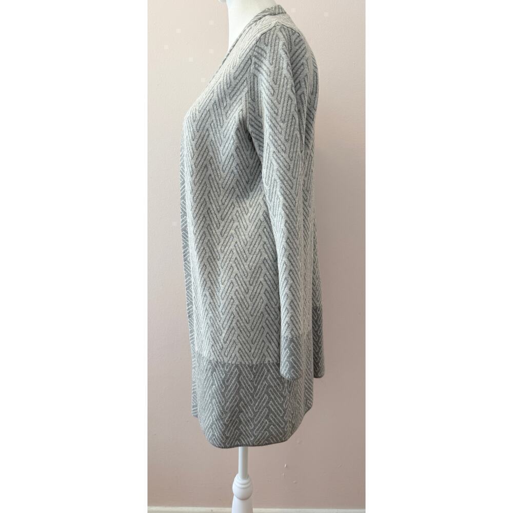 J. McLaughlin Open Cardigan Sweater Duster Chevron Print Size S - Picture 3 of 5
